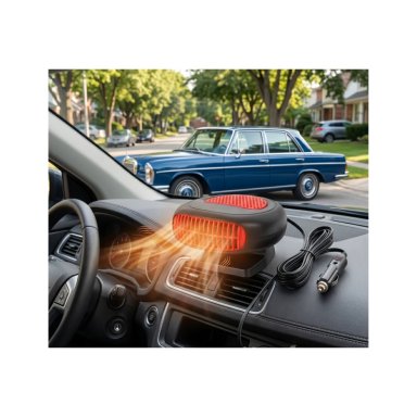 CALEFACTOR PARA AUTOS 12V 300W VENTILADOR AUTO - ROJO - 2