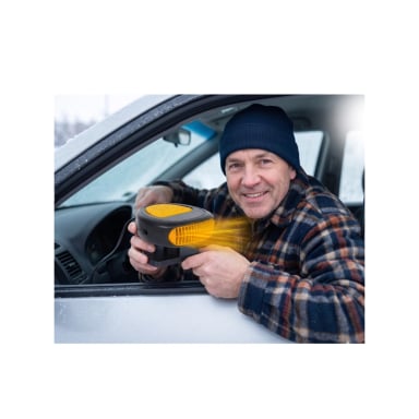 CALEFACTOR PARA AUTOS 12V 300W VENTILADOR AUTO - AMARILLO - 4
