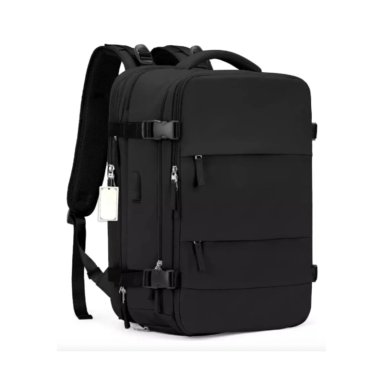 MOCHILA DE VIAJE VIRAL MULTIPLES COMPARTIMENTOS COLOR NEGRO - 4