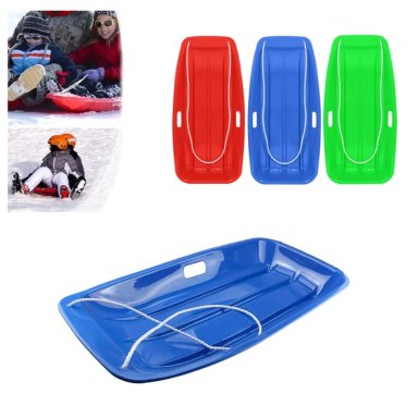 TRINEO DESLIZANTE DE NIEVE PLASTICO RESISTENTE 88X44X11 GRANDE - AZUL - 2