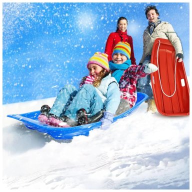 TRINEO DE NIEVE 65X38X10CM REFORZADO CON CUERDA PEQUEÑO - AZUL - 6