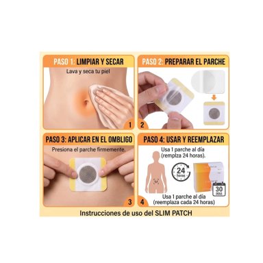 PARCHES REDUCTORES SLIM PATCH CAJA 30 UNIDADES TRATAMIENTO ADELGAZANTE - 4