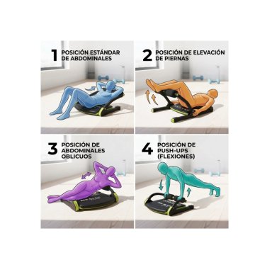 MAQUINA DE ABDOMINALES SIX PACK CARE 6 EN 1 - SISTEMA DE ESCULPIDO MUSCULAR - 6