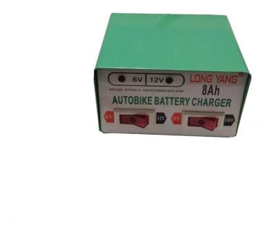 CARGADOR DE BATERIA 12V / 6V - 8AH PARA AUTOS Y MOTOS - 1