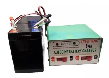 CARGADOR DE BATERIA 12V / 6V - 8AH PARA AUTOS Y MOTOS - 2