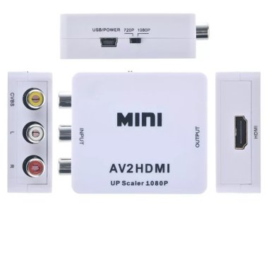 ADAPTADOR CONVERSOR AV RCA ANALOGO A HDMI DIGITAL - 2