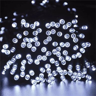 LUCES LED GUIRNALDA SOLAR 200 COLOR BLANCO 20 METROS - 2