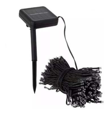LUCES LED GUIRNALDA SOLAR 200 COLOR BLANCO 20 METROS - 3