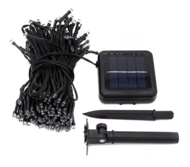LUCES LED GUIRNALDA SOLAR 200 COLOR BLANCO 20 METROS - 5