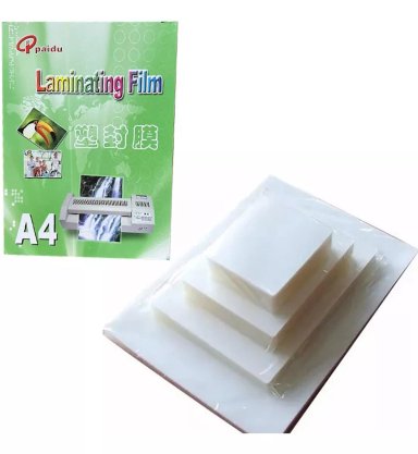100 MICAS LÁMINAS TERMOLAMINADO PLASTIFICAR A4 - 1