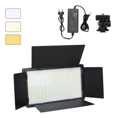 LAMPARA FOTOGRAFICA PROFESIONAL 600 LED BICOLOR 3200-6500K - 1