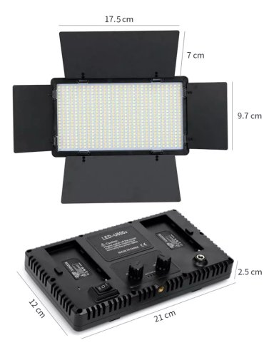 LAMPARA FOTOGRAFICA PROFESIONAL 600 LED BICOLOR 3200-6500K - 5