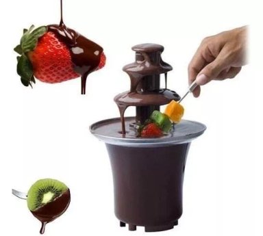 MINI CASCADA CHOCOLATE 3 PISOS, FUENTE FONDUE - 2