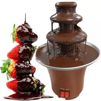 MINI CASCADA CHOCOLATE 3 PISOS, FUENTE FONDUE - 4