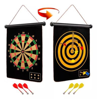 JUEGO DARDO TABLERO COLGANTE Y PLEGABLE ACCESORIOS MAGNÉTICO - 1