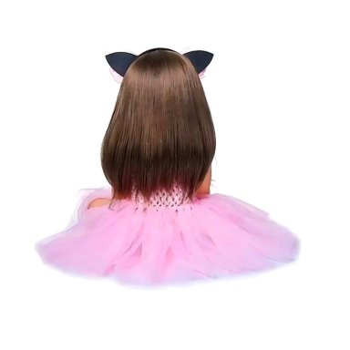 MUÑECA REBORN BEBE  REALISTA DE SILICONA LAVABLE 55CM - 7