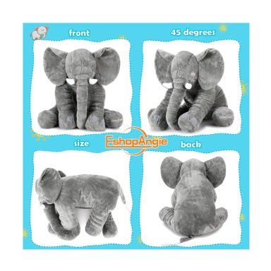 ALMOHADA ELEFANTE DE SOPORTE PARA BEBE S 0 A 3 AÑOS - 3