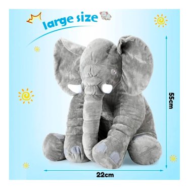 ALMOHADA ELEFANTE DE SOPORTE PARA BEBE S 0 A 3 AÑOS - 6
