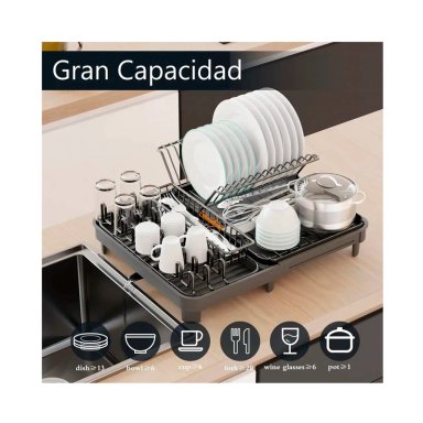 ESCURRIDOR DE PLATOS PLEGABLE SECAPLATOS PARA COCINA - 3