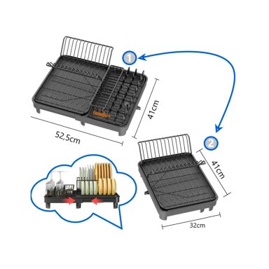ESCURRIDOR DE PLATOS PLEGABLE SECAPLATOS PARA COCINA - 5