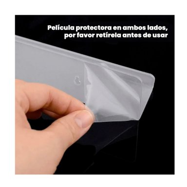 4 REPISAS FLOTANTES ESTANTES FLOTANTES DE ACRILICO GENE RICA TRANSPARENTE - 4