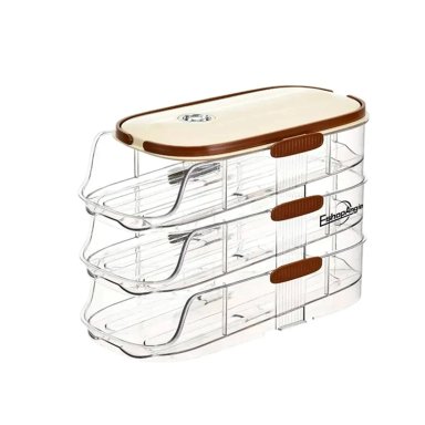 ORGANIZADOR DE HUEVO AUTOMATICO 3 NIVELES DISPENSADOR - 2