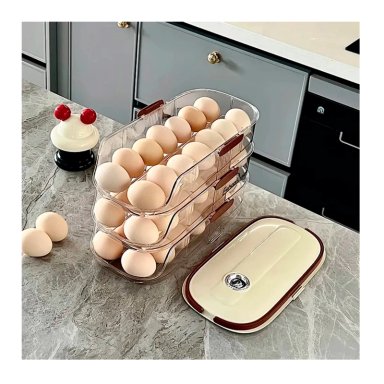 ORGANIZADOR DE HUEVO AUTOMATICO 3 NIVELES DISPENSADOR - 7