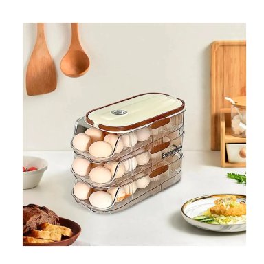 ORGANIZADOR DE HUEVO AUTOMATICO 3 NIVELES DISPENSADOR - 8