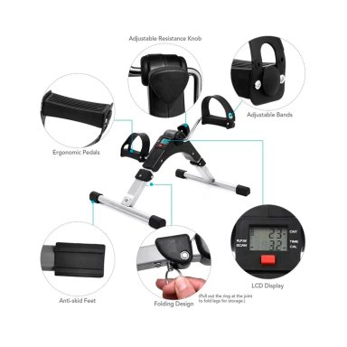 PEDALERA EJERCITADOR DE MANOS Y PIES CON MONITOR PLEGABLE - 2