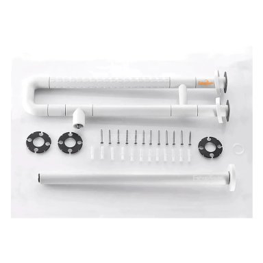 BARRA SEGURIDAD BAÑO DISCAPACITADOS ACERO INOX MURO PISO - 7