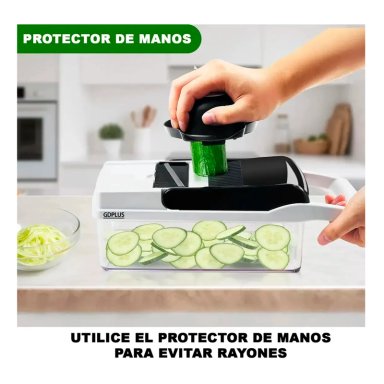 PICADOR DE VERDURAS MULTIFUNCIONAL 26 PIEZAS MANDOLINA RALLA - 6