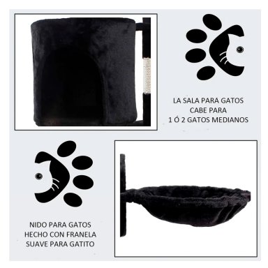 RASCADOR TIPO ARBOL PARA GATOS - 5 NIVELES INTERACTIVO - 6