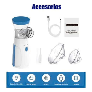 NEBULIZADOR PORTATIL NIÑOS ADULTOS MESH INHALADOR USB - 6