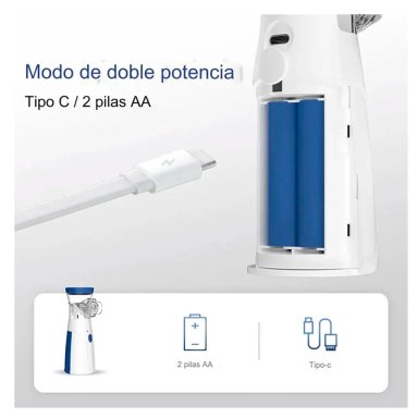 NEBULIZADOR PORTATIL NIÑOS ADULTOS MESH INHALADOR USB - 7