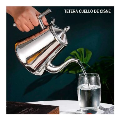 TETERA INFUSOR ACERO INOXIDABLE PARA TE  Y INFUSIONES 1 LITRO - 3