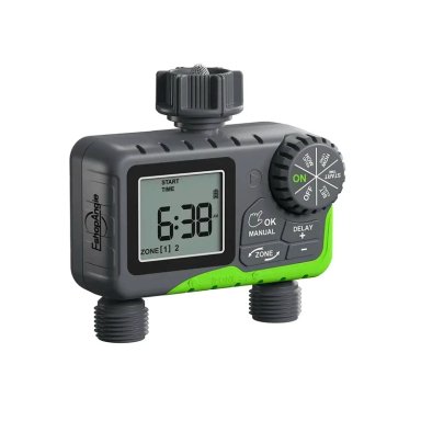PROGRAMADOR RIEGO AUTOMATICO CONTROLADOR DIGITAL 2 ZONAS - 1