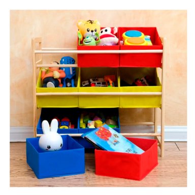 ESTANTE INFANTIL ORGANIZADOR DE JUGUETES REPISA 64X28.5X60CM - 5