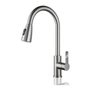 LLAVE GRIFO MONOMANDO LAVAPLATOS EXTENSIBLE NIQUEL - 1