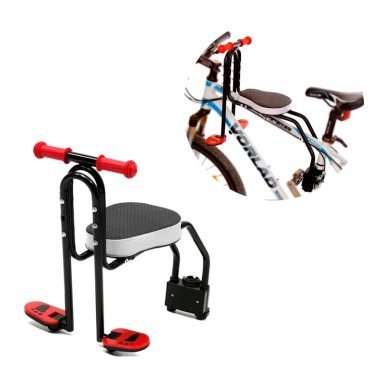SILLA SOPORTE ASIENTO DELANTERO NIÑOS PORTA BEBE BICICLETA - 1