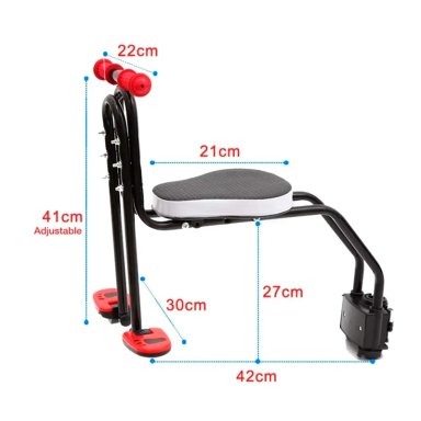 SILLA SOPORTE ASIENTO DELANTERO NIÑOS PORTA BEBE BICICLETA - 4