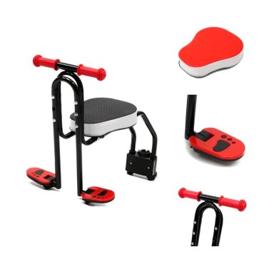 SILLA SOPORTE ASIENTO DELANTERO NIÑOS PORTA BEBE BICICLETA - 5
