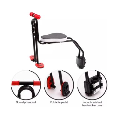 SILLA SOPORTE ASIENTO DELANTERO NIÑOS PORTA BEBE BICICLETA - 6
