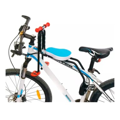 SILLA SOPORTE ASIENTO DELANTERO NIÑOS PORTA BEBE BICICLETA - 7