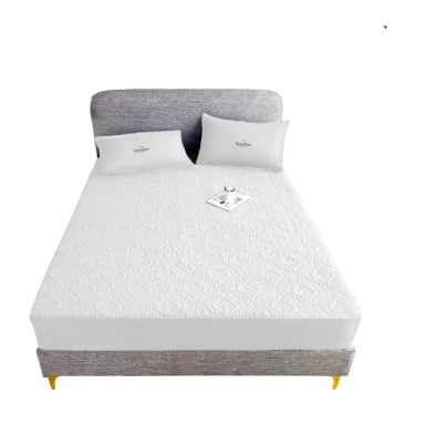 CUBRE COLCHON 2 PLAZAS PROTECTOR DE MANCHA IMPERMEABLE - 10