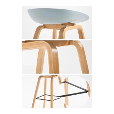 TABURETES BLACK NORDIC BLANCO - 2