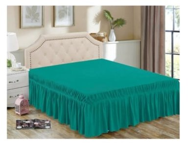 FALDÓN CAMA 2 PLAZAS MICROFIBRA MULTICOLOR QUILT - 1