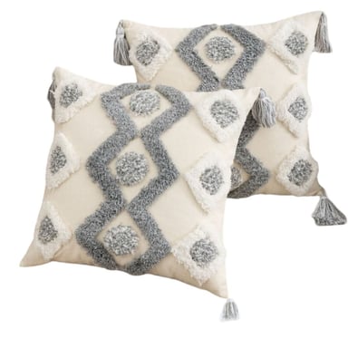 FUNDA COJÍN SET 4 BOHO B3 45 X 45 CM MULTICOLOR - 3