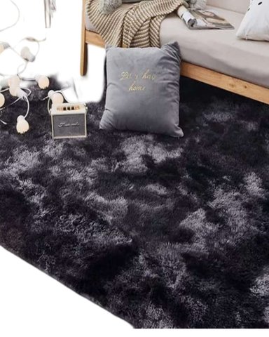 ALFOMBRA PELUDA 150X200 NEGRO - 2
