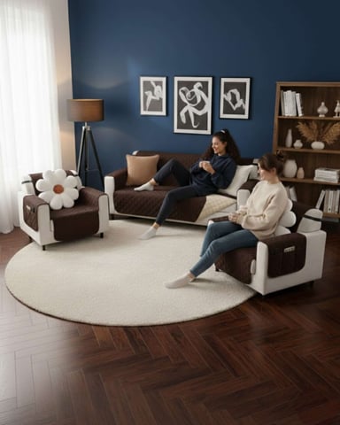 JUEGOS 3+1+1 DE CUBRE SILLON REVERSIBLES CON BOLSAS - 5