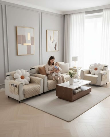 JUEGOS 3+1+1 DE CUBRE SILLON REVERSIBLES CON BOLSAS - 4